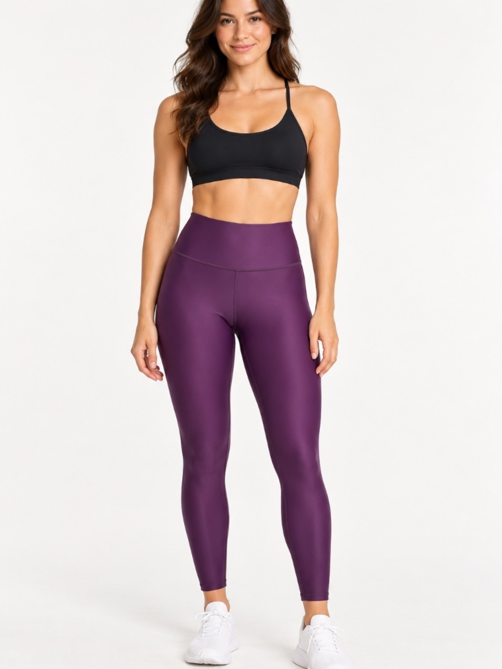 Electric Violet Airlift High Waist 7/8 Leggings Size L Alo Yoga